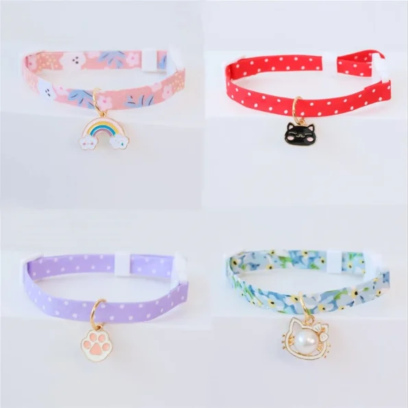 2022-New-Cute-Cat-Collar-with-Bell-Adjustable-Buckle-Cats-Bell-Pet-Supplies-Kitten-Accessories