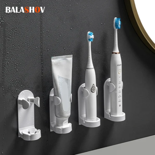 Creative-Space-Saving-Rack-Organizer-Electric-Wall-Mounted-Holder-Traceless-Plastic-Toothbrush-Holder-Home-Bathroom-Accessories