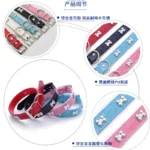 NEW-Collar-for-Small-Medium-Dog-Transer-Pet-Dog-Supplies-Alligator-PU-Leather-Bone-Pet-Necklace